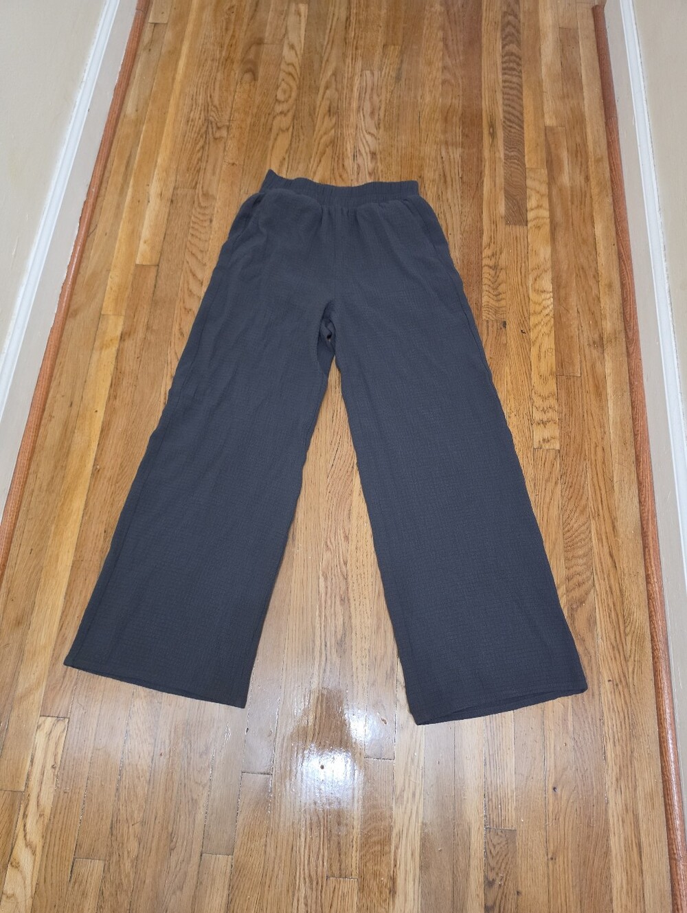 H&M Kids Black Wide-Leg Jogger Pants